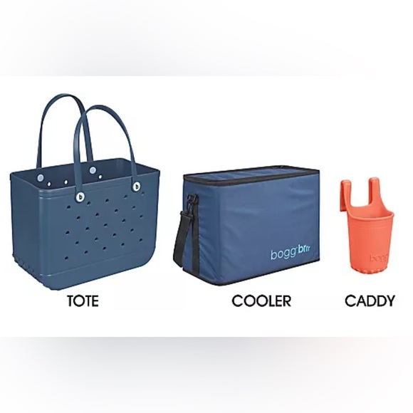 Bogg Blue Tote Bag with Cup Holder - Picture 2 of 2